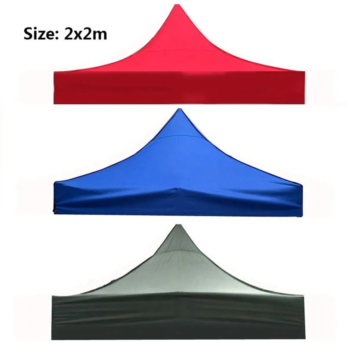 Telo Superiore for Tenda Parasole Impermeabile Gazebo for Esterni Tetto sostituibile Telo Oxford Copertura Protettiva UV Sostitutiva per Riparo(2x3meter Blue)