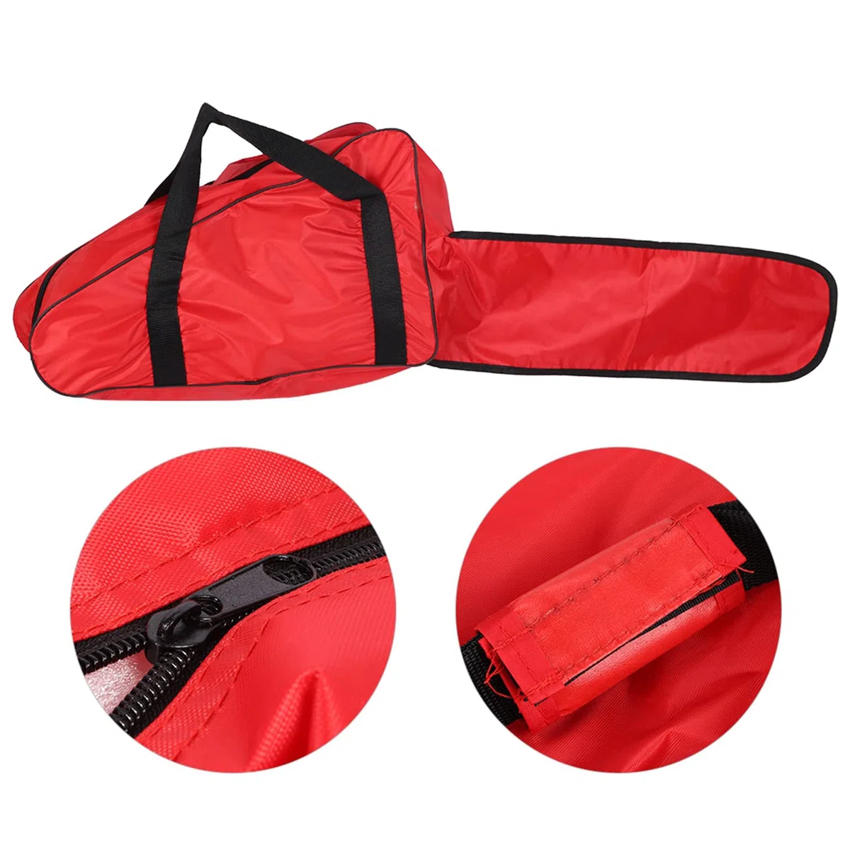 Borsa portatile in tessuto di bue per motosega da 30,5 cm, 35,6 cm, 40,6 cm, borsa da trasporto rigida per 14 batterie Milwaukee da 30,5 cm