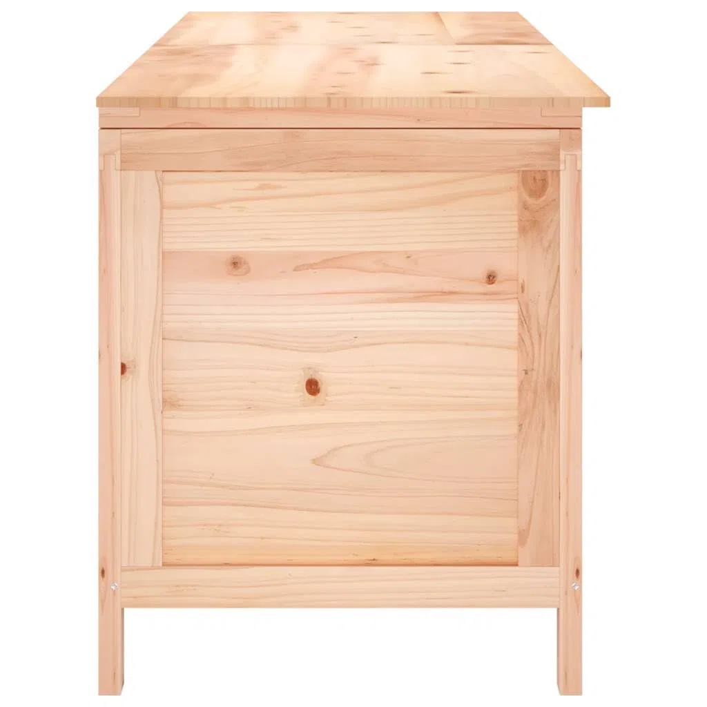 Scatola di immagazzinaggio da giardino, 150 x 50 x 56,5 cm, in legno massiccio e albero di stoccaggio, scatola per cuscini per esterni interni, giardino, balcone o terrazza