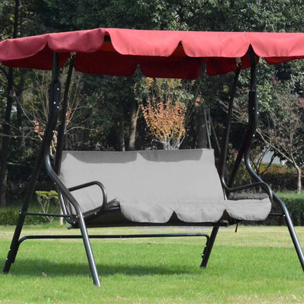 Coprisedile per altalena,fodera per cuscino per amaca altalena da esterno impermeabile a 3 posti, fodera di protezione di ricambio per amaca per altalena a tre posti (4 colori, 150x150x10cm)(1#)
