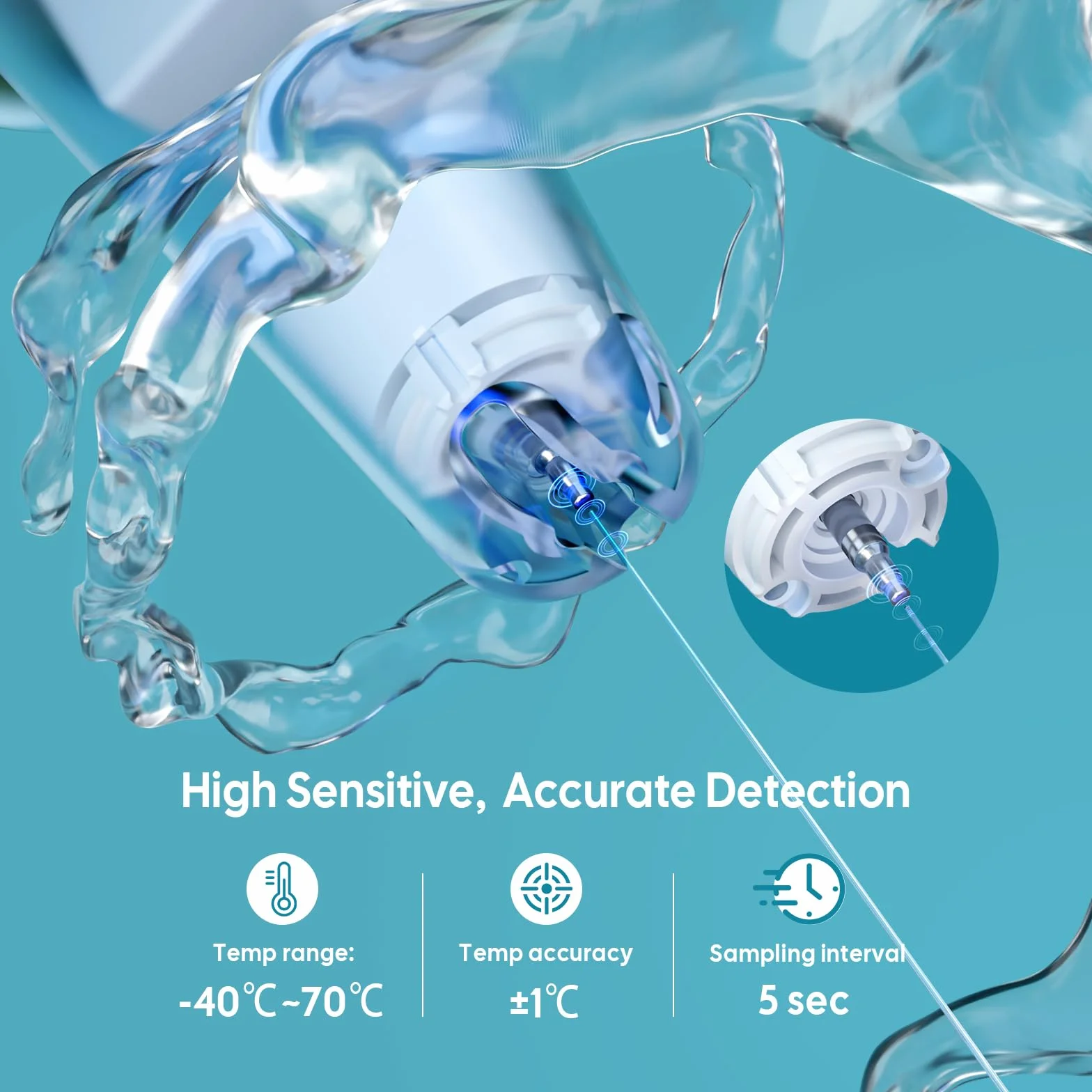 Inkbird Solar Termometro Piscina WiFi, IBS-P03R Termometro Piscina Galleggiante con Gateway IM-03-W, Impermeabile IP68, Esportazione Dati, Controllo App, Monitor Temperatura per Piscine, Spa, Stagni