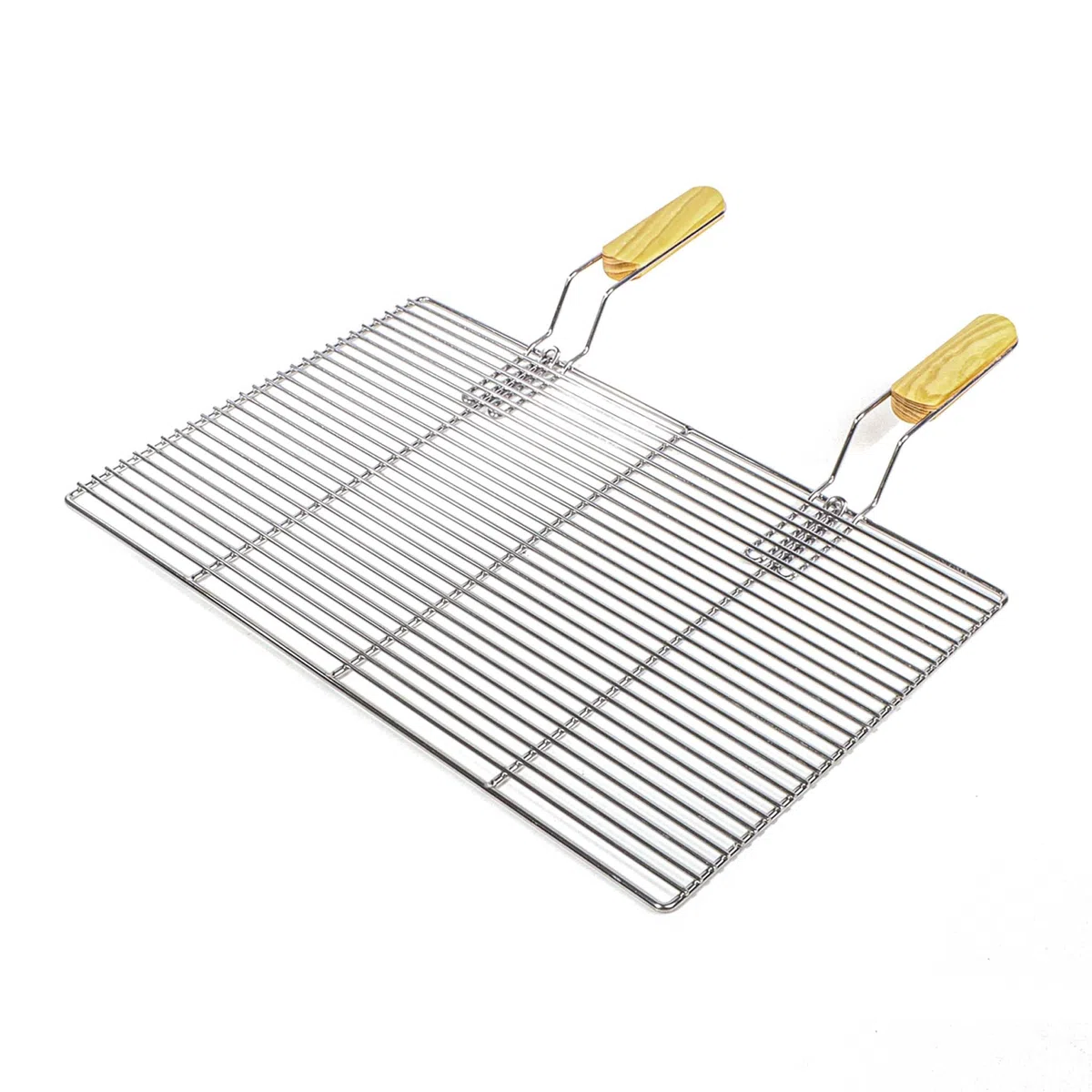 Griglia rettangolare per BBQ 54x34 cm In acciaio inox con manici Per grill a gas, a sfera ecc