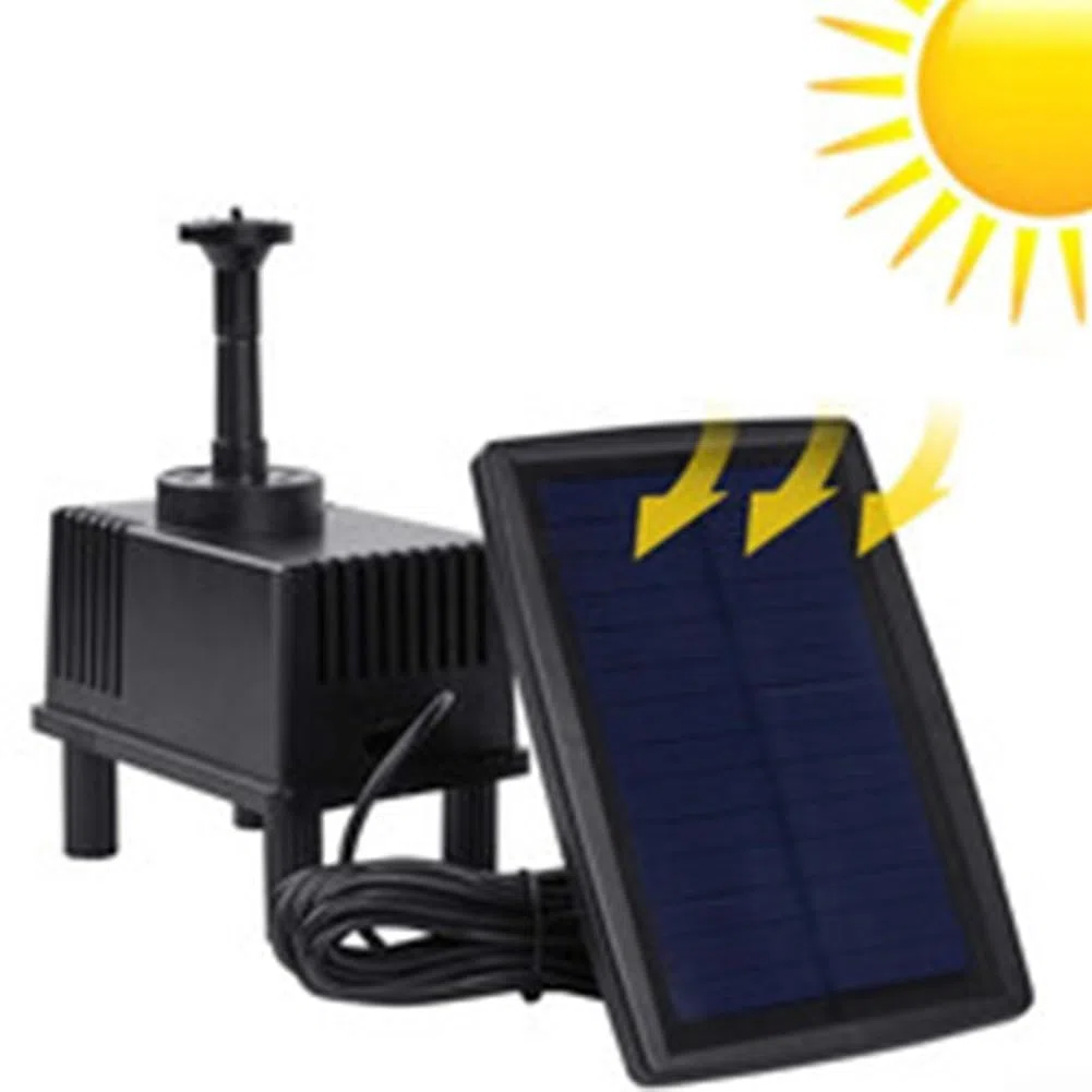 Filtro solare dello stagno di 1.5W 7V per lo stagno del giardino per il mini stagno per vari ambienti esterni, pompa ad energia solare dello stagno dell'acqua 180L/H