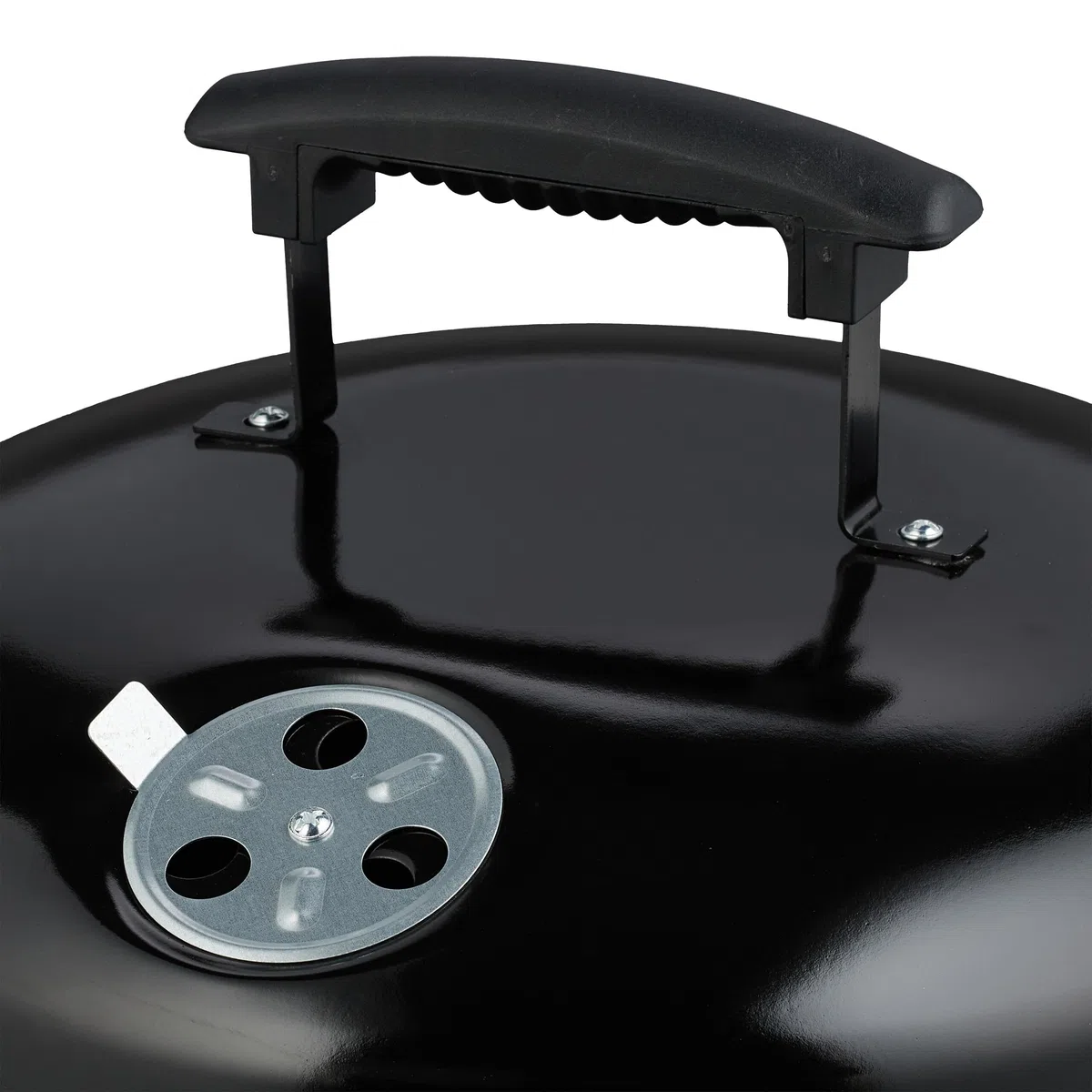 Relaxdays Barbecue a Carbonella Portatile, Ø 37 cm, Grill a Carbone con Coperchio, Esterno, Giardino e Campeggio, Nero
