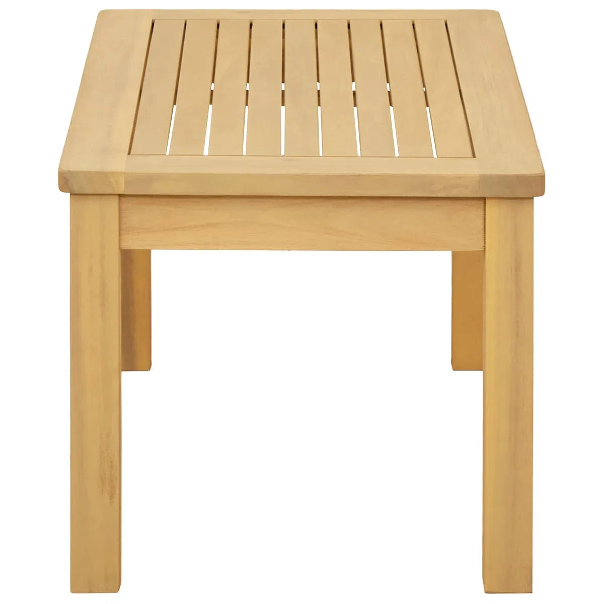 vidaXL Tavolino da caffè Acacia Clara 70 x 40 x 36 cm, Ritiro in giardino, Fascino rustico, recinzioni durevoli, caratteristiche senza tempo, sentieri beige, Fiori, arbusti e Sedili accoglienti nella