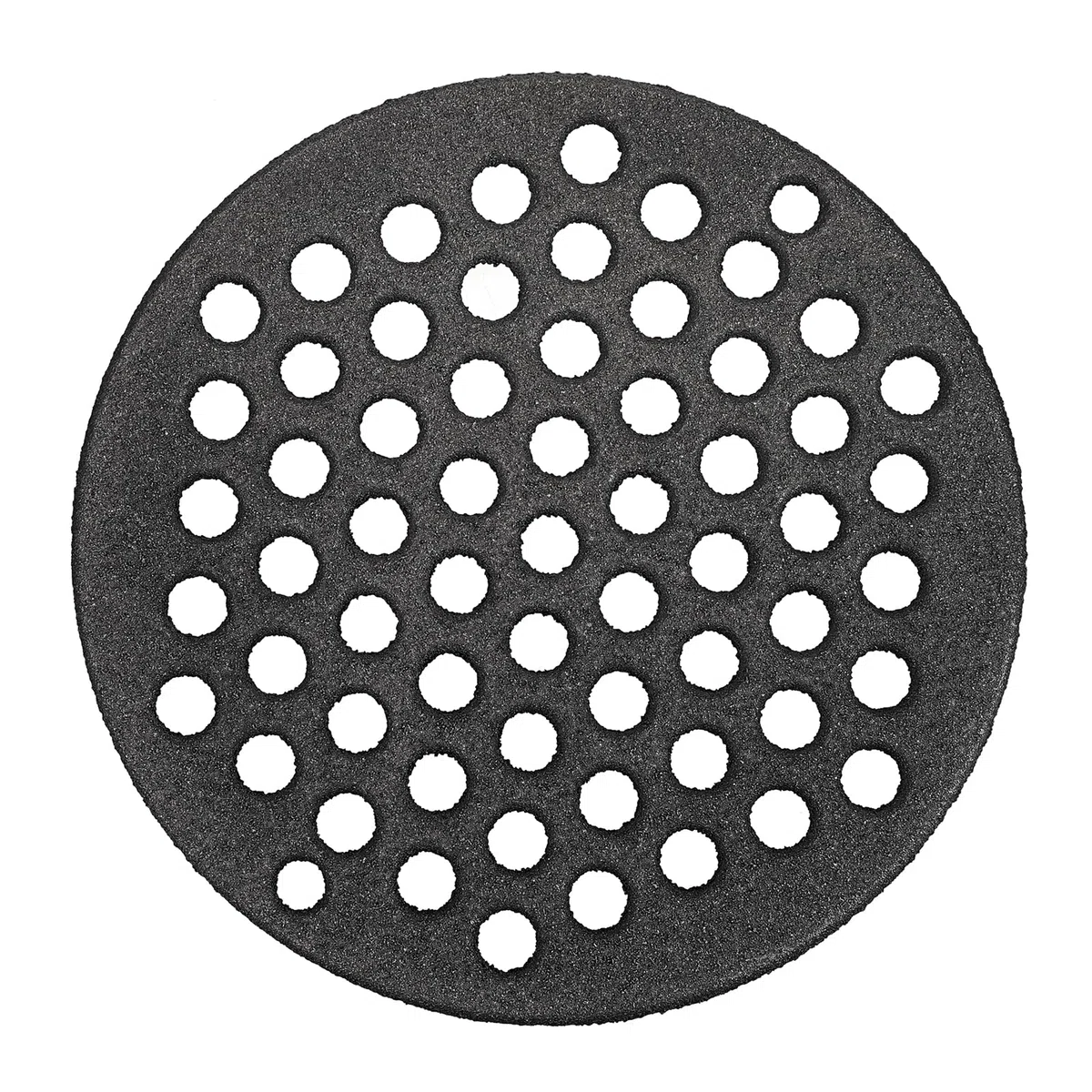 SUMTree Griglia Rotonda in Ghisa per Barbecue, Forno, Camino, Griglie con Foro Tondo, Nero, Robusta, Griglia per Cenere, Griglia per Carbone per Barbecue, Griglia per Fuoco, Diametro 19 cm, Facile da