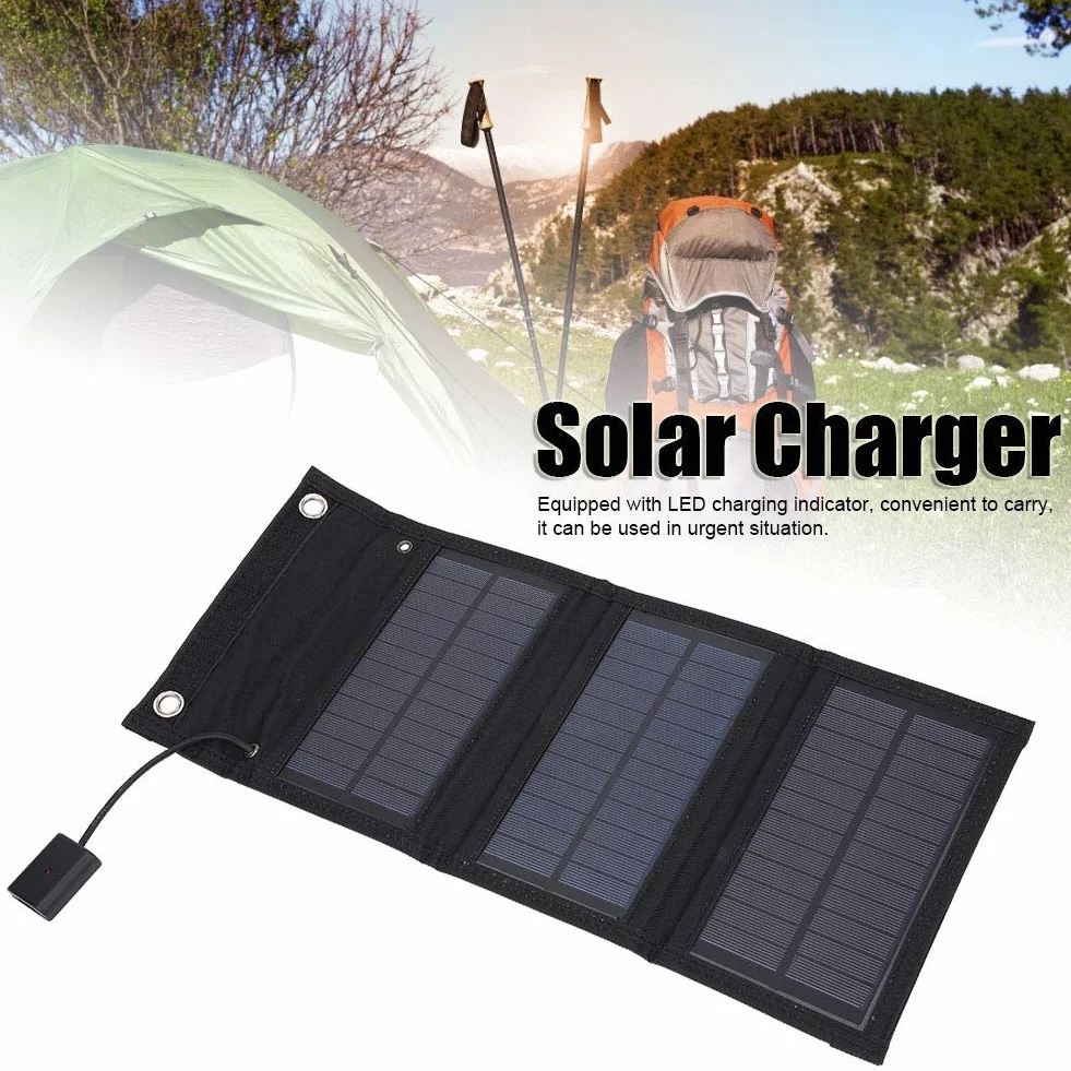 Pacchetto pieghevole del pannello solare portatile da 15 W,energia solare impermeabile Alimentazione mobile per laptop Batterie per auto Carrelli Agricoltura Turismo Lampioni solari ecc, Pacchet
