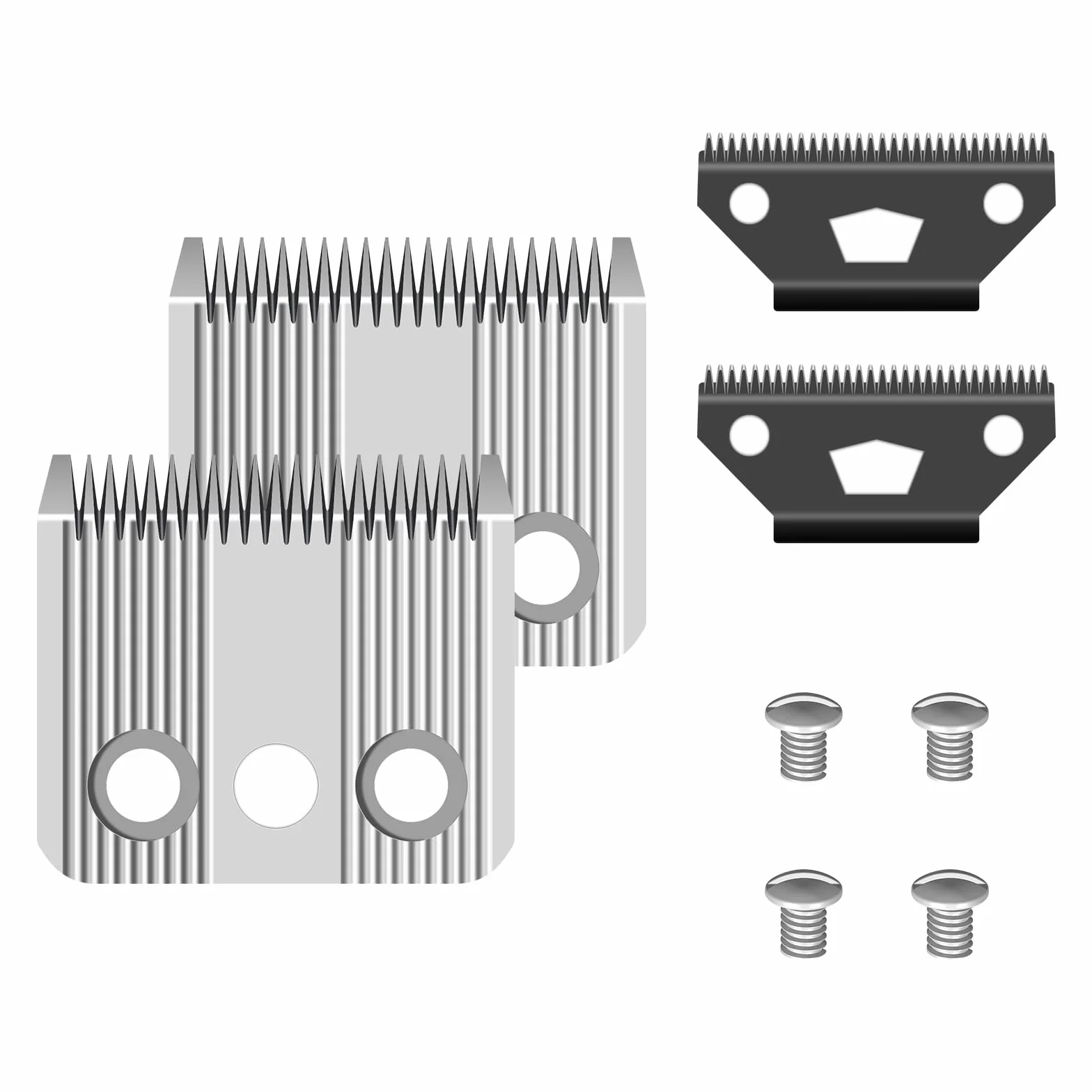 Star Blade - Lama di ricambio compatibile con il tosaerba Moser 1400, in acciaio inox, 0,7-3 mm, confezione da 2