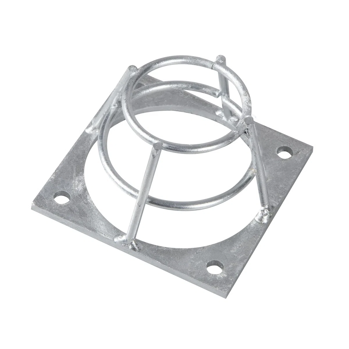 Windhager 07471 - Nido di protezione per nidificazione, protezione sicura dei fori di volo, protezione per picchi, accessori per nidificazione, 7 x 7 x 4 cm, argento