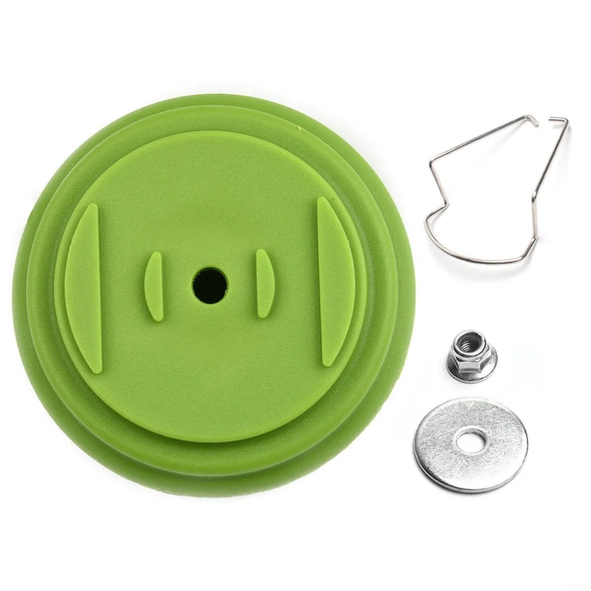 Kit di protezione in plastica, per decespugliatori da giardino, accessori per utensili elettrici, con dado in acciaio e guarnizione (verde)