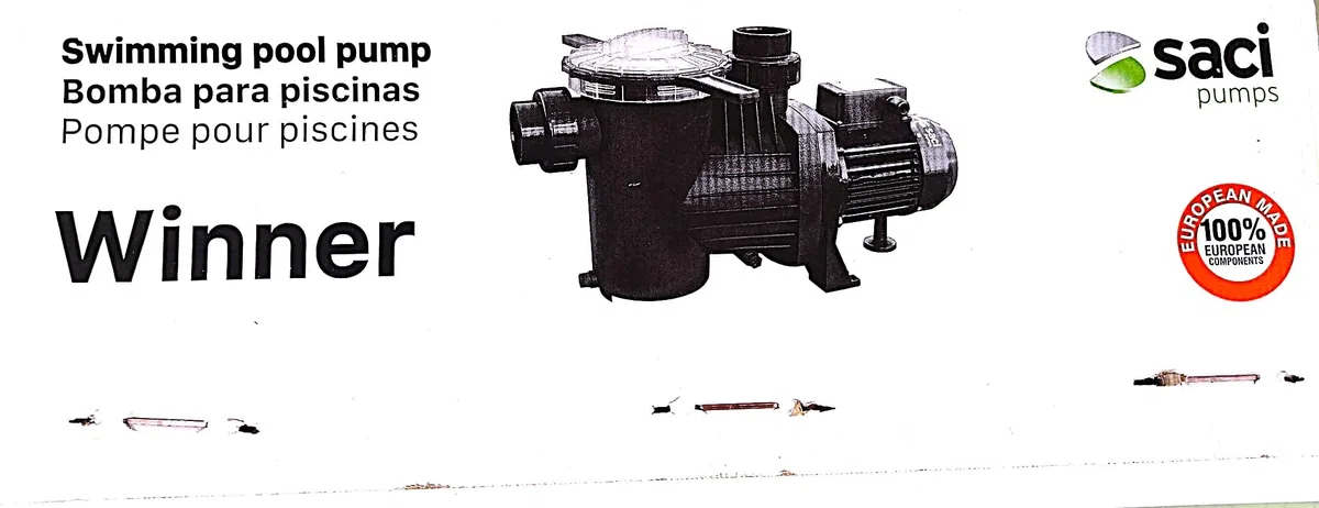 Pompa di filtrazione Saci Winner 1 CV tri 18 m3/h