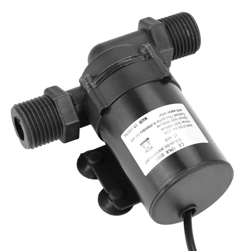 Mini DC-B Minus Pompa Acqua per Scaldabagno Solare 12V 0-80℃ Pompa di Circolazione Acqua Calda 12V Zaojiao DC 12X10X6Cm