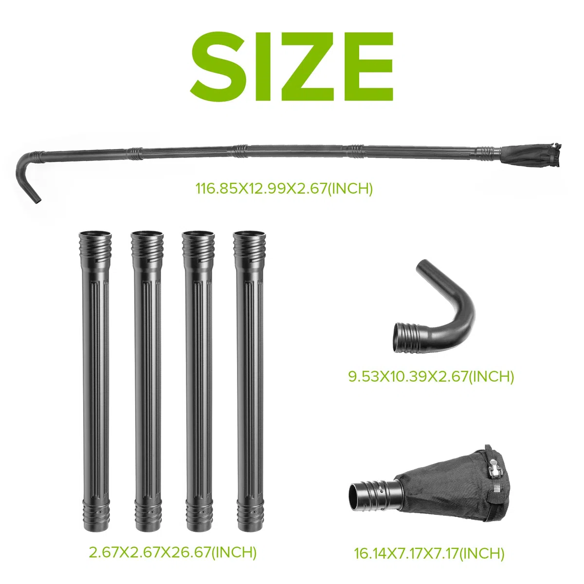 Greenworks, Kit di Pulizia Universale per grondaia,