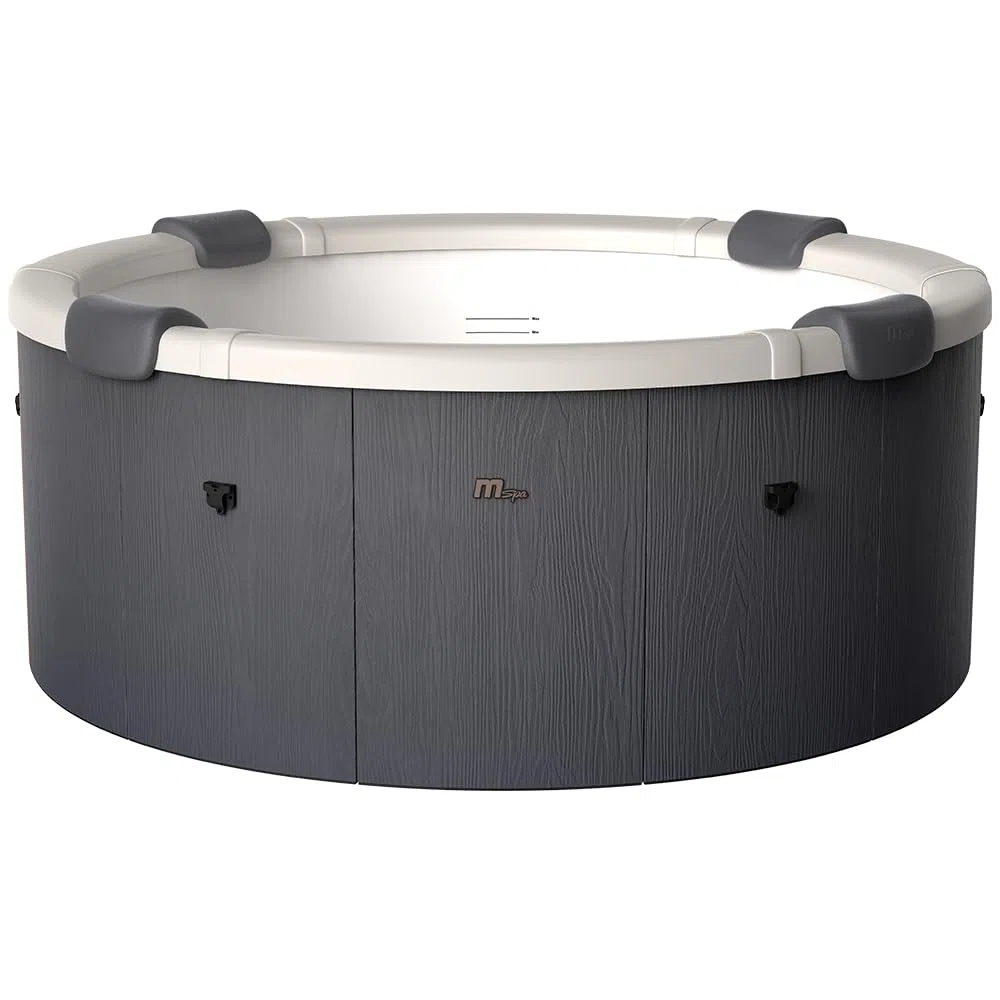 TEMPO STYLE - Vasca Idromassaggio Rotonda MSpa Denver | 1.82 Ø x 0.70 H | 130 getti d'aria massaggianti | 8 Idrogetti | Riscaldatore | Copertura termica inclusa