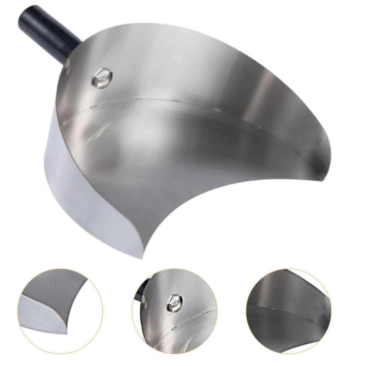 Döner - Paletta da 22,5 x 17,5 x 8 cm, in acciaio inox, per barbecue e kebab