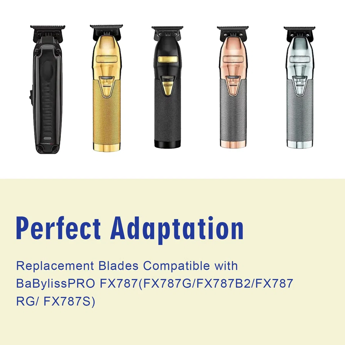 Lama di ricambio FX707B2 DLC 2.0 - Compatibile con tosatrici BaByliss FX787, FX726 e lama DLC 2.0 (FX707B2)