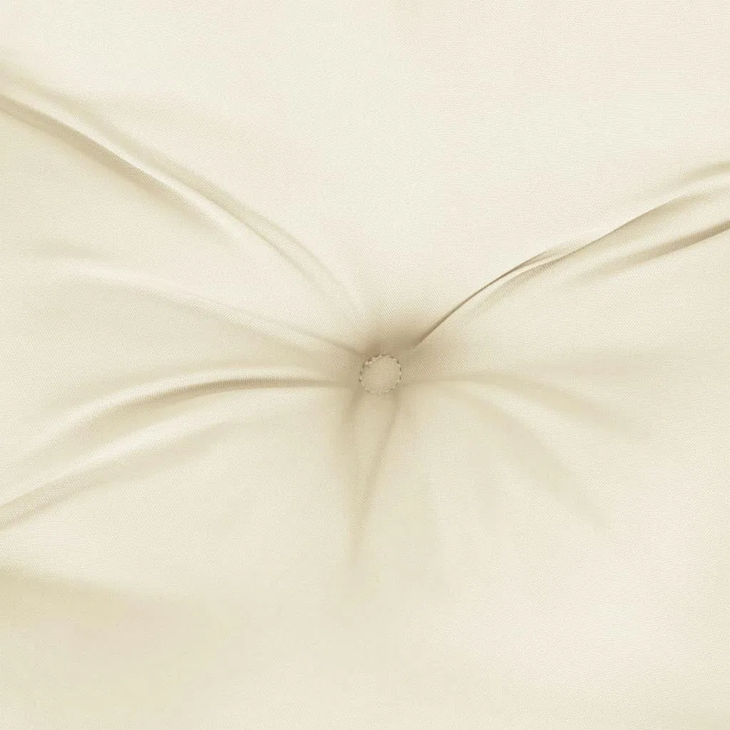 vidaXL Cuscini per Sedia 4 pz Bianco Crema 50x50x7cm in Tessuto Oxford