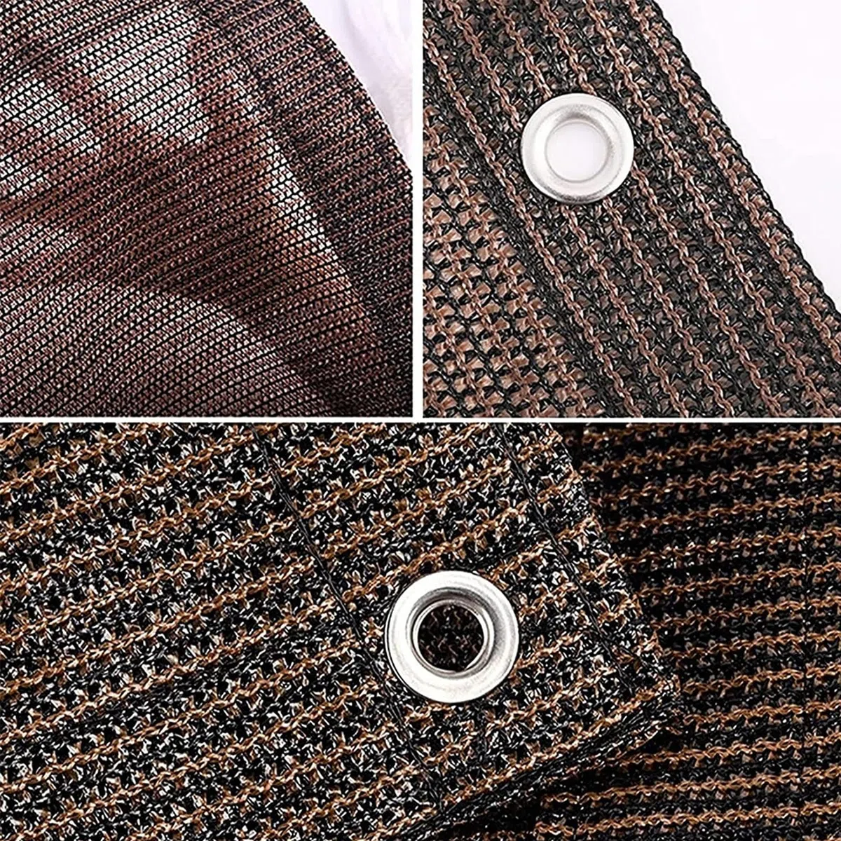 Telo Frangivento per Balconi 150 x 45 cm Raggi UV Antistrappo Antivento, Recinzione Copertura per Balcone Protezione Della Privacy Schermo, per Giardino Esterno, Marrone