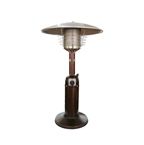 Riscaldatore a gas portatile per patio, in acciaio inox, bruciatore a propano/butano per esterni, unità da tavolo ad alta efficienza energetica per giardino, gazebo campeggio e riscaldamento esterno