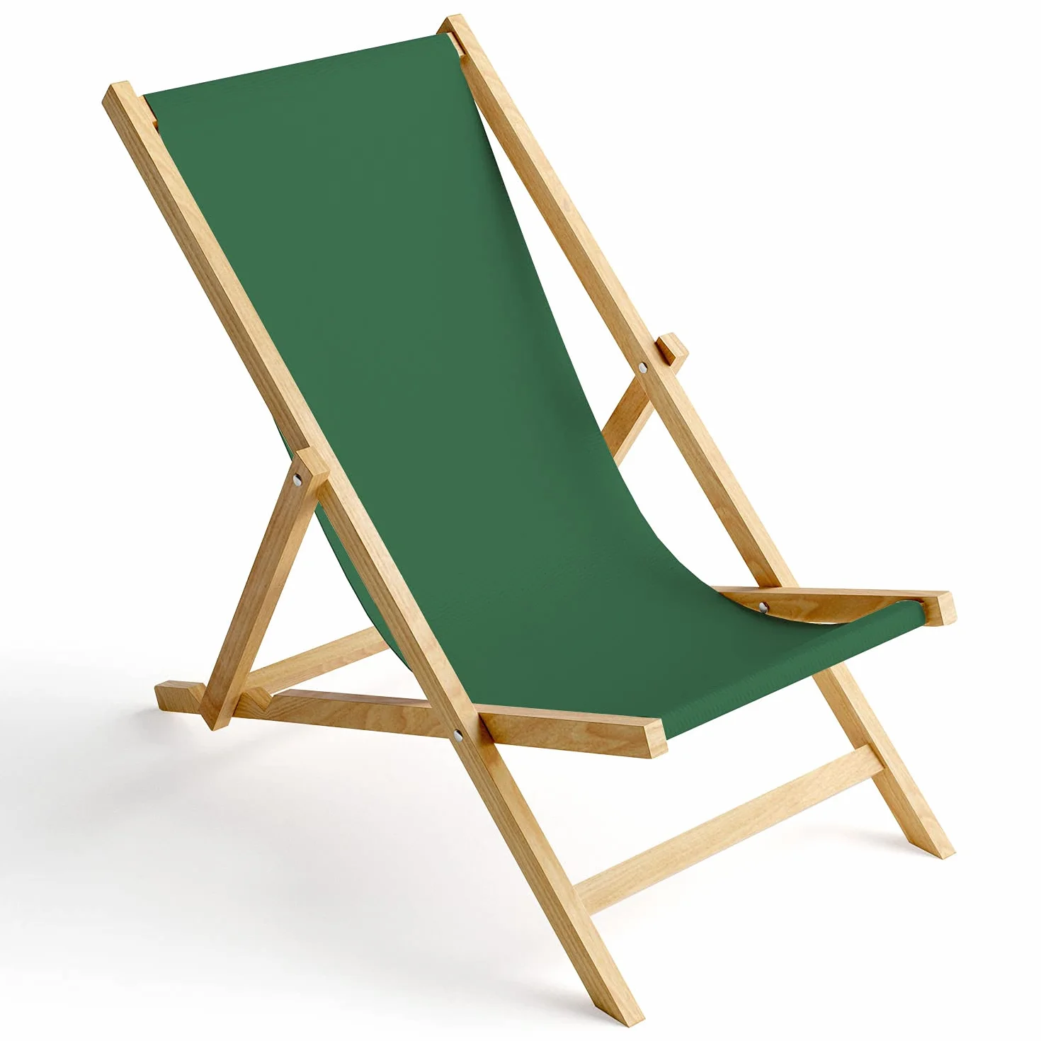 Ferocity Tela di Ricambio per Sedia a Sdraio 131x44 cm, per Giardino, terrazza e Piscina Intercambiabile in Tessuto 100% Poliestere per Sedia a Sdraio Pieghevole in Legno, Motivo Verde [119]