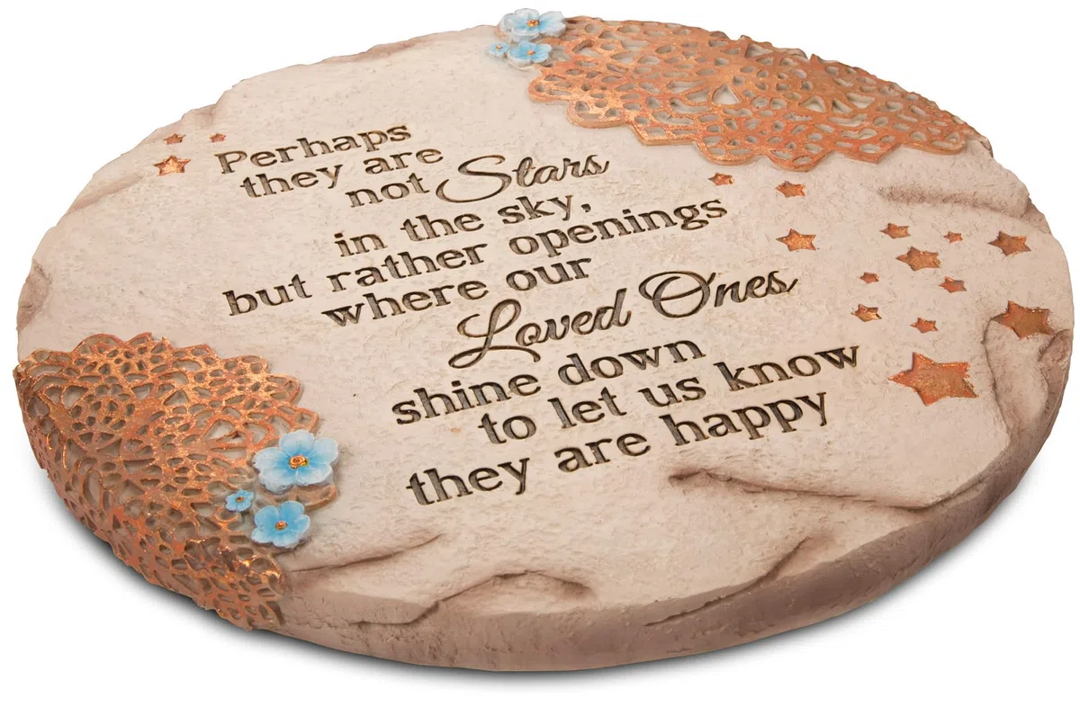 Pavilion Gift Company 19058 Light Your Way - Pietra commemorativa da giardino, 25,4 cm, motivo: stelle nel cielo, versione originale