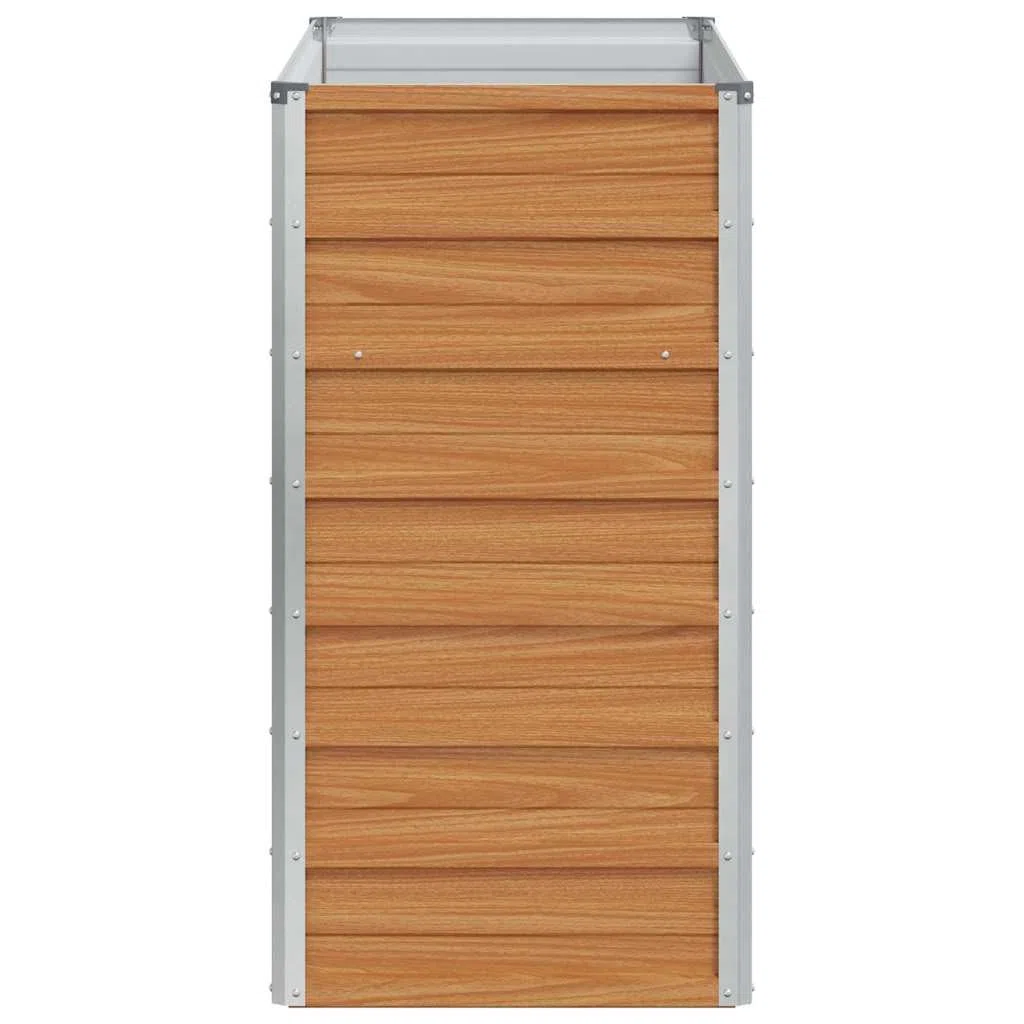 Letto Rialzato da Giardino in Acciaio Zincato 100x40x77 cm | Fioriera rialzata per coltivare piante, fiori ed erbe aromatiche su balcone, terrazzo o nel proprio orto domestico.