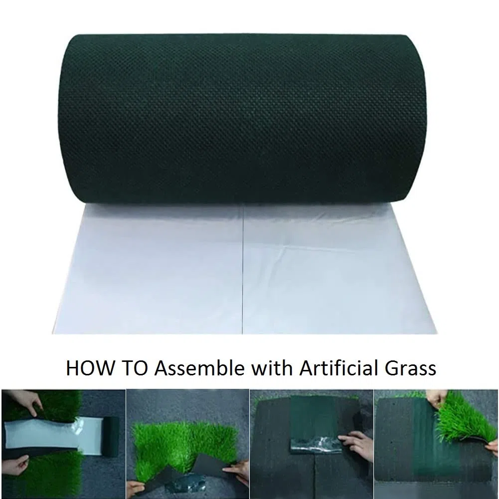 Nastro di giunzione per erba artificiale, autoadesivo per il collegamento di 2 pezzi, tappeto erboso, 15 cm x 10 m