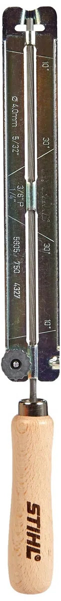 Stihl 5605 007 1027-Set di lime da 1/4", 3/8" P 56050071027 per catena Picco, colore: Grigio