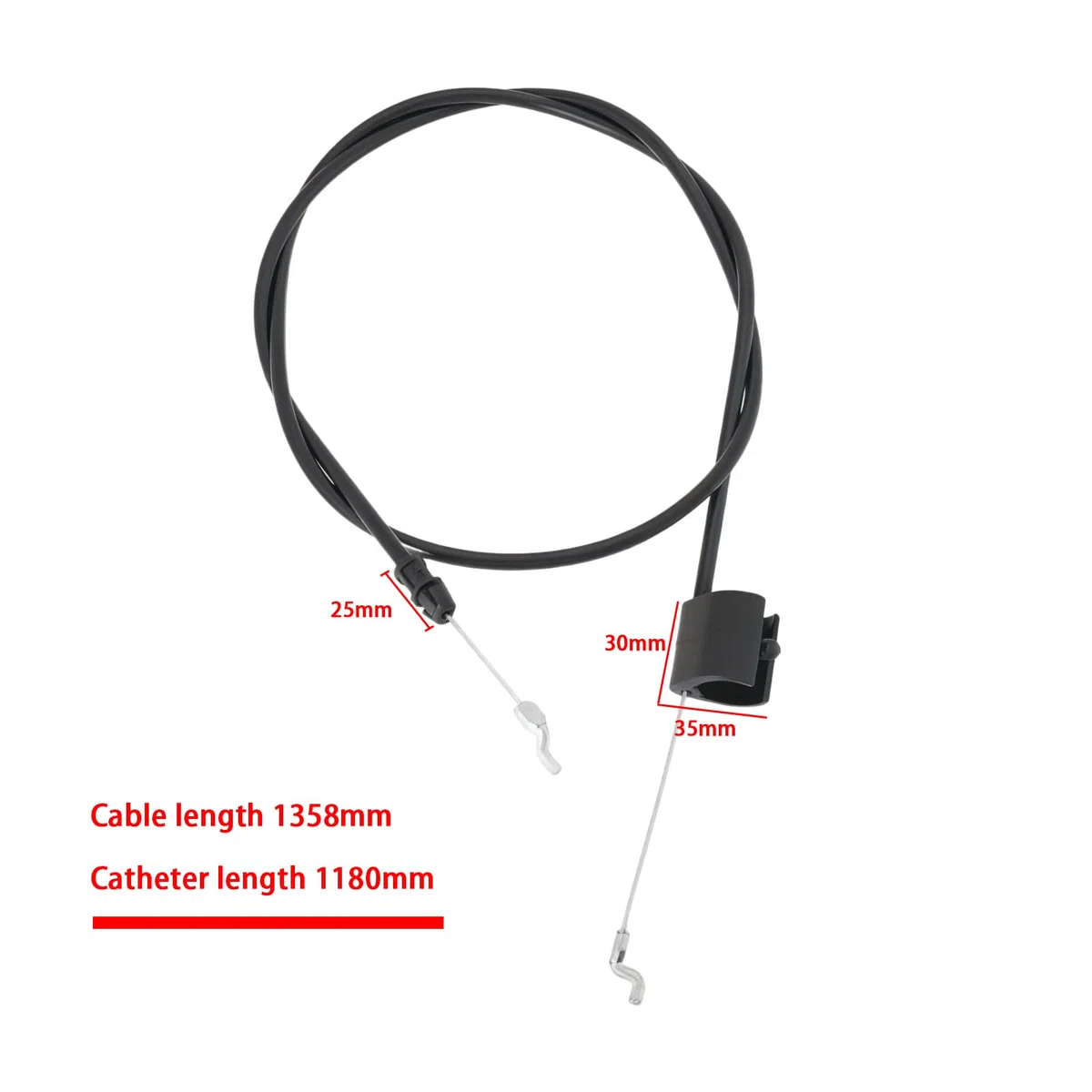 2 Pezzi Cavo Acceleratore Tosaerba Linea Di Controllo Motore 183281 532183281 290699 Compatibile Con Briggs Stratton Compatibile Con Poulan Lunghezza Cavo 1358mm