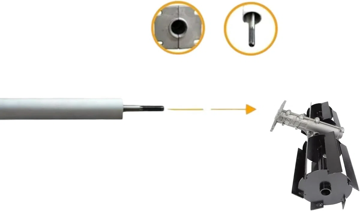 Accessorio Motozappa/Motocoltivatore Fresa/Zappa/Zappetta/Coltivatore Rotante a Rullo per Decespugliatore 9 denti universale