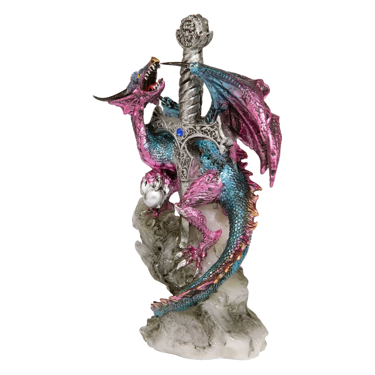 Design Toscano QS92707 Statua di Dragon Blade, 9x12.5x20.5 cm