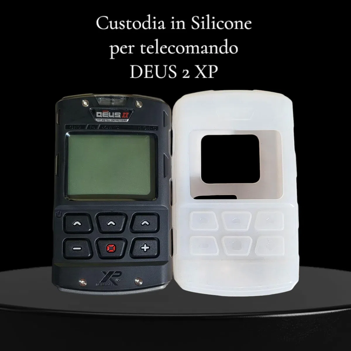Custodia in Silicone per Deus 2 Protezione Metal Detector Cover XP Trasparente Alta Qualità Empotec Compatibile