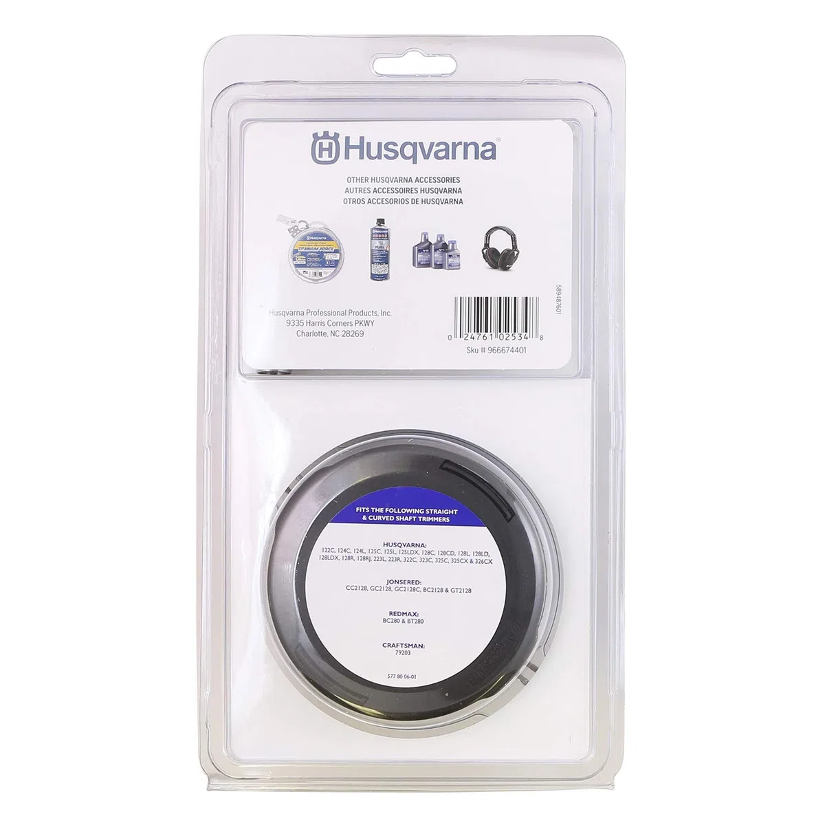 Husqvarna 966674401 T25 - Rasoio per rubinetto, con testa ricurva e dritta