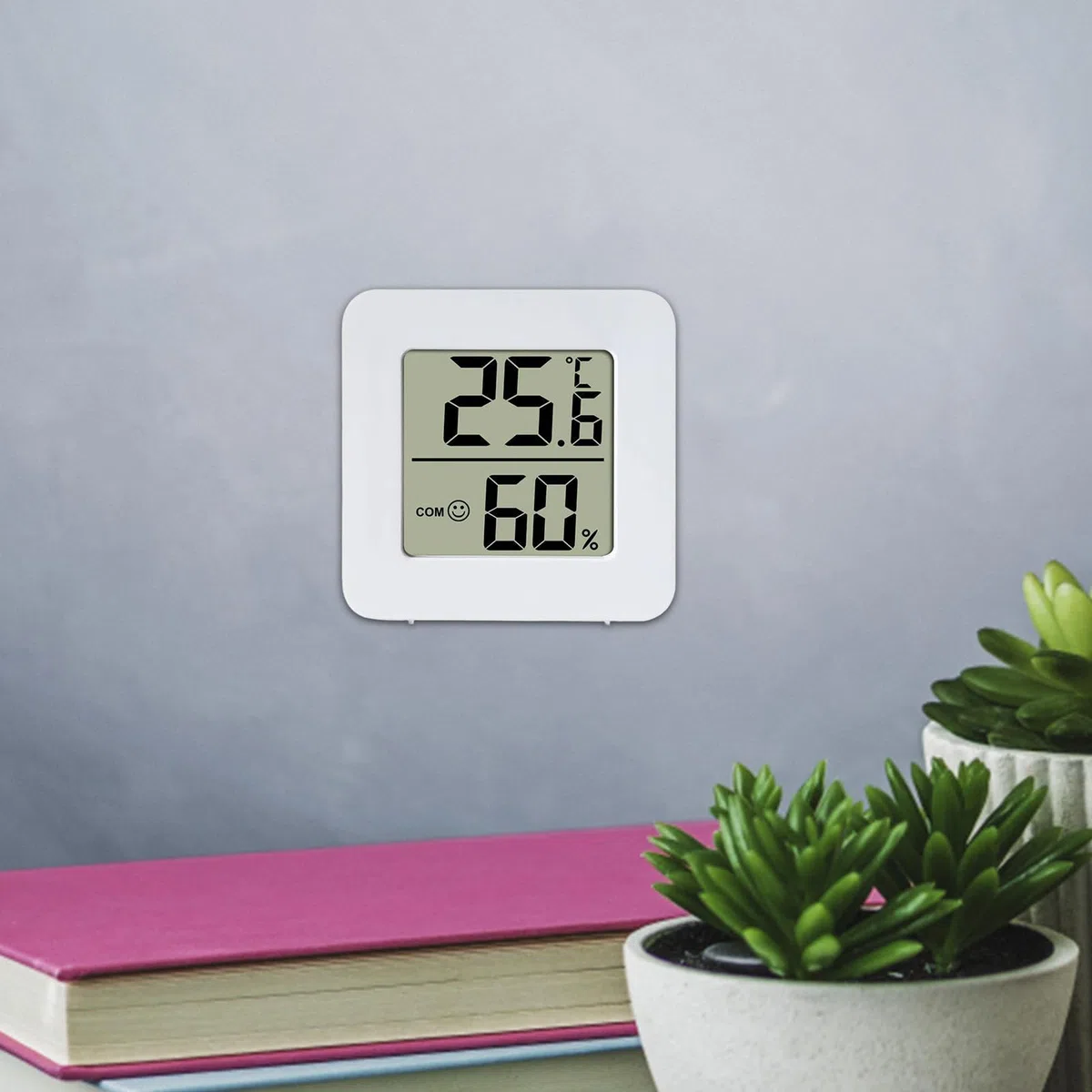 Monitoraggio 'umidità a temperatura - misuratore di umidità igrometro | digitale con indicatore di espressione,Sensore di umidità interna Indicatore di comfort 'aria per serre, appartamenti, incuba