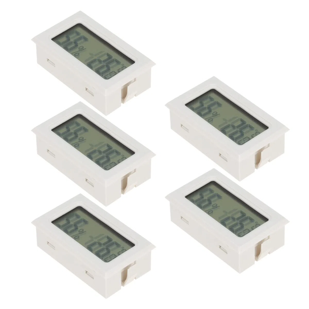 SUPVOX 10pezzi Mini Termometro Igrometro Digitale Senza Filo per Misurazione Temperatura e umidità Ambienti Interni Ed Esterni Display LCD con Prolunga Integrata per Terrari e