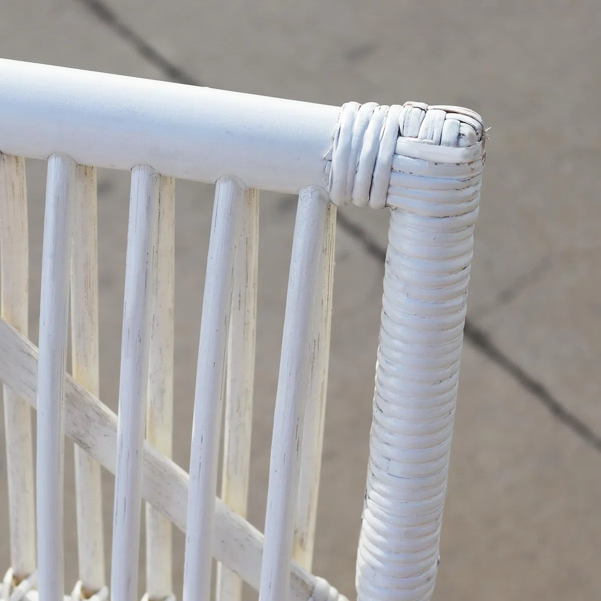 CHILLVERT - SILLON TUMBONA PARMA RATTAN NATURAL - COLOR BLANCO (61x94x85 CM) Cura della persona e salute