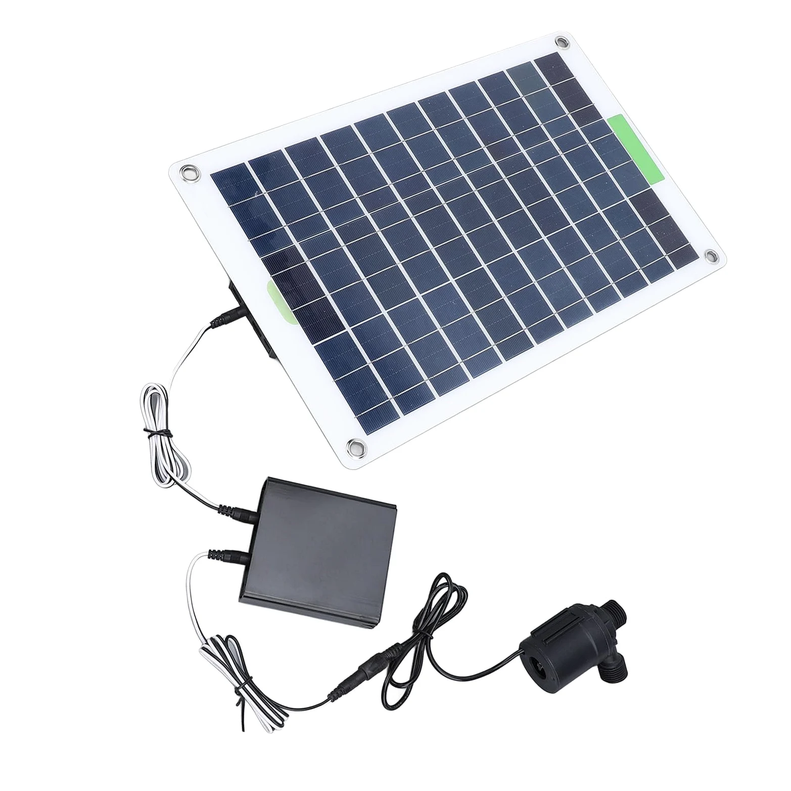 Pompa 'Acqua Solare, Pompa a Portata Solare Testa da 16,4 Piedi con Fontana per Acqua Solare a Energia Solare da 100 W per Stagno, Stagno di Pesce, Giardino della Fauna Selvatica, Cascata,
