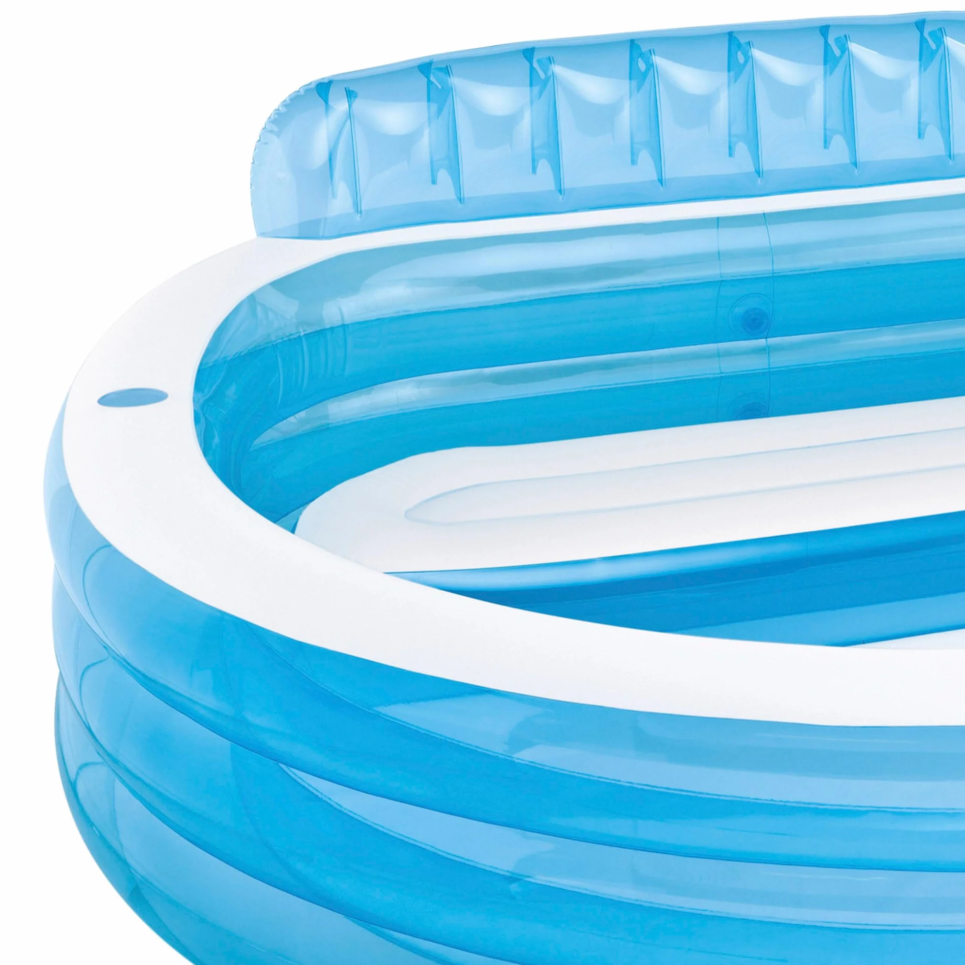 Intex 57190NP - Piscina Gonfiabile Family Lounge, Vinile, Multicolore, 229x218x79 cm