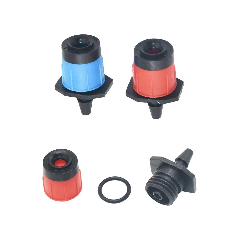 Irrigatore da giardino, Gocciolatore regolabile a 360 gradi POM | Irrigazione del giardino: 400 irrigatori regolabili a 360 gradi con tubo da 1/4 con guarnizione