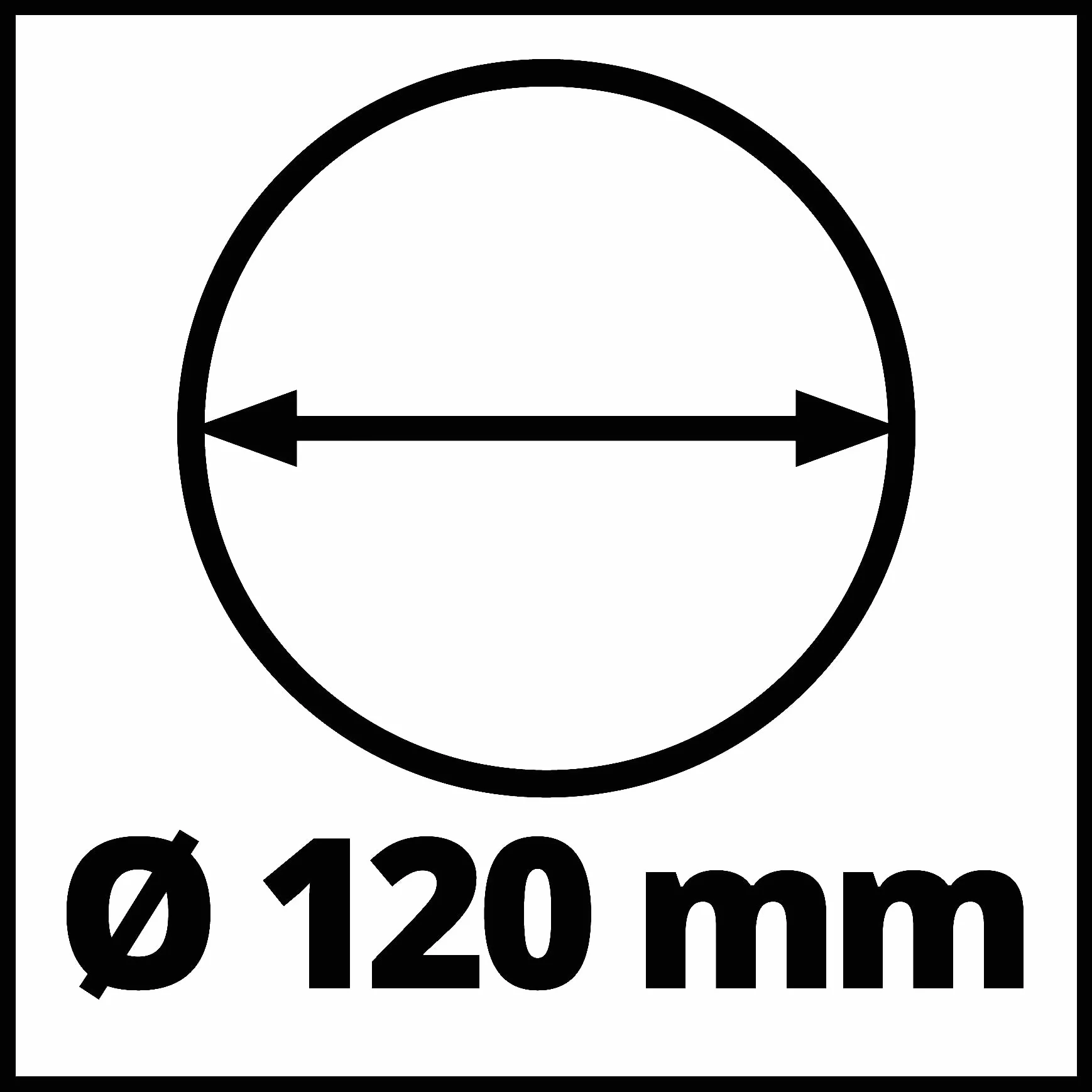 Originale Einhell Trivella accessorio per modello GP-EA 18/150 Li BL (accessorio adatto per trivella a batteria GP-EA 18/150 Li BL Einhell, diametro perforazione 120 mm, lunghezza punta 80 cm)