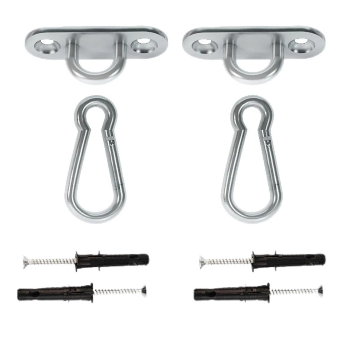 MAMOI® Gancio da soffitto per Altalena e Amaca, Ancoraggio da Parete Girevole, Set da 400kg per Cemento e Legno, Ganci Sacco da Boxe