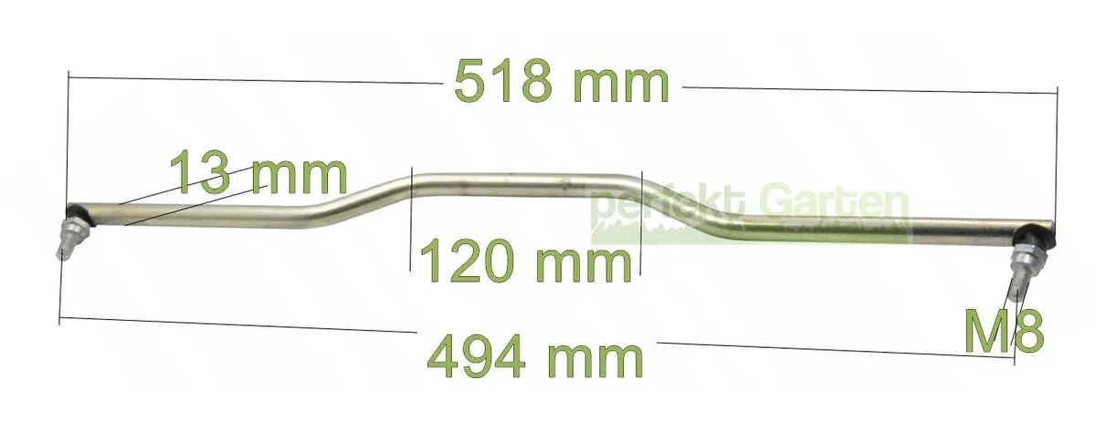 perfektGarten Cremagliera sterzo compatibile con Husqvarna CT 130 131 135 141 151 CTH 160 200/5321701-62
