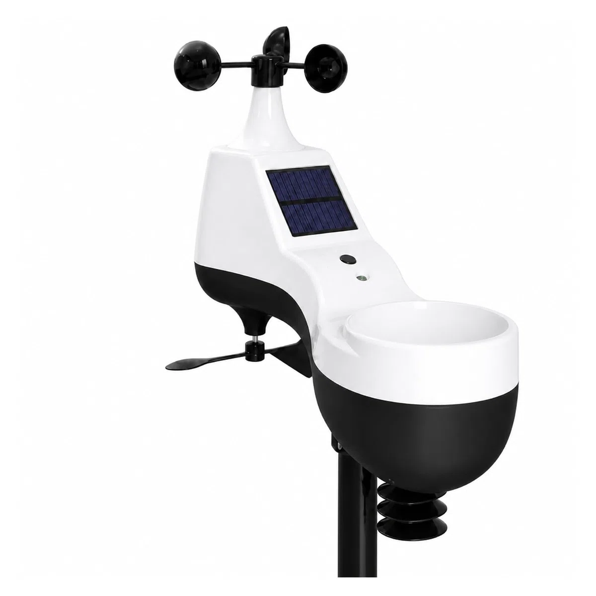 Pluviometro, Sensore Anemometro Per Stazione Meteorologica Wireless(Black)