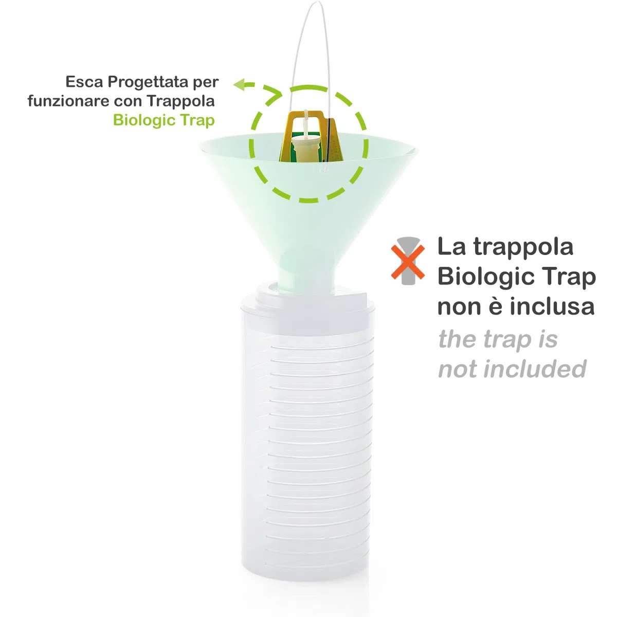 BIOLOGIC TRAP | Super Feromone Popillia Japonica BIO, Doppia Essenza, Efficace Cattura e Lunga Durata, 1 Ricarica
