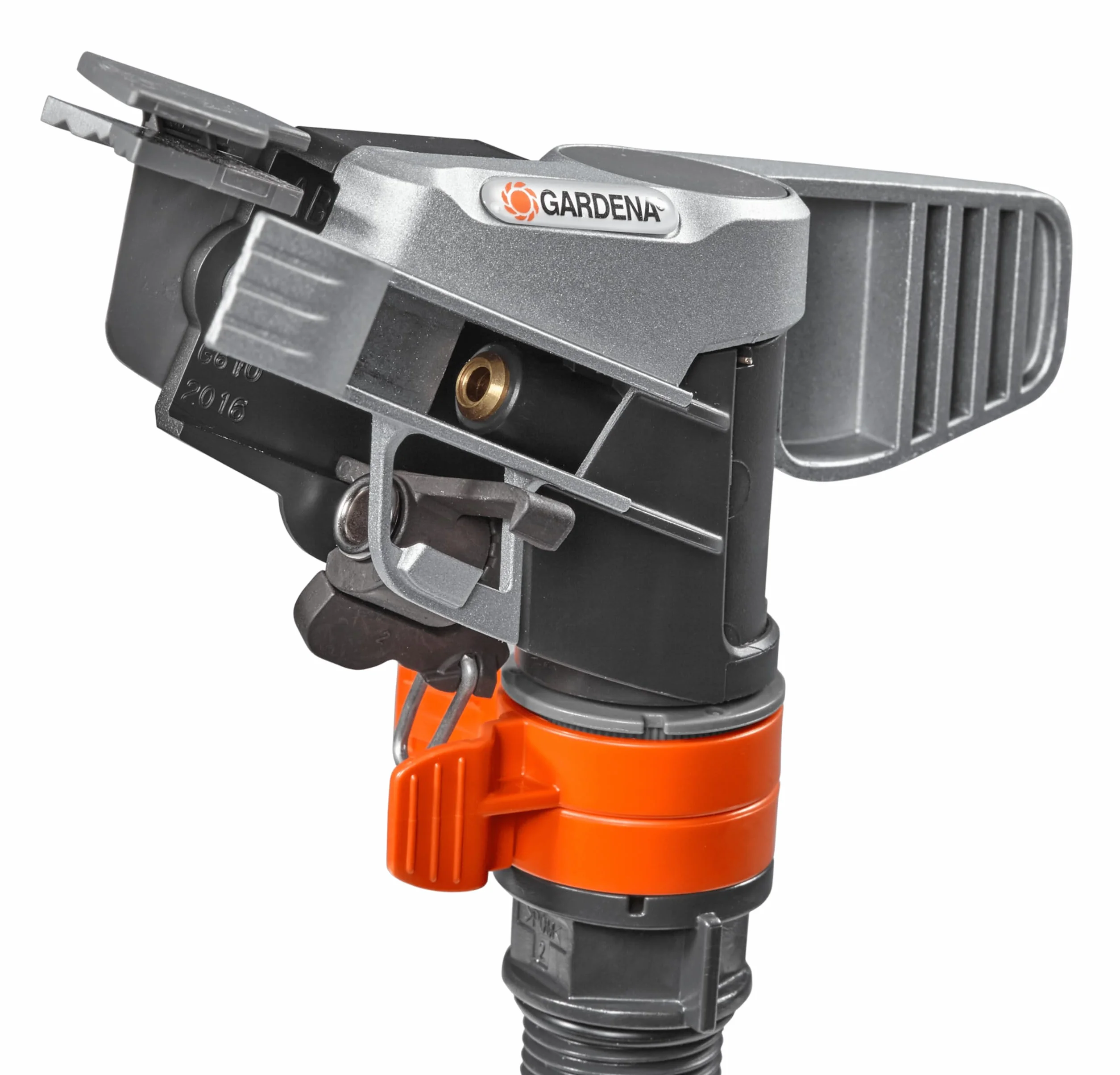 Irrigatore a impulso circolare e a settori Gardena Premium (su base in plastica): Irrigatore Premium per superfici max 490 m², gittata 12,5m (8135-20)