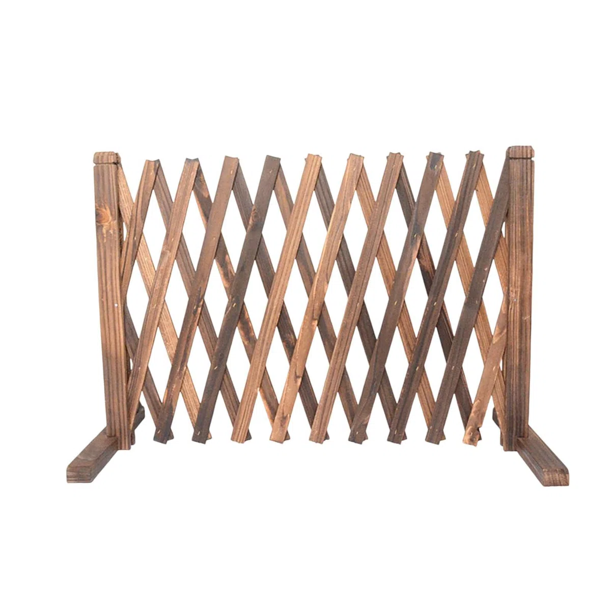 Recinzione in Legno, Pannello Divisori da Giardino Pieghevole, Traliccio da Giardino Retrattile per Giardino