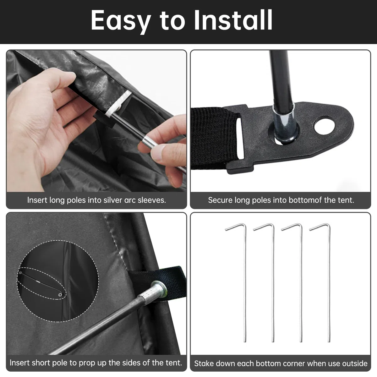 Telo di copertura per 2 biciclette, resistente alle intemperie, per bicicletta, garage, per esterni, 210D, Oxford, tenda da giardino, per moto, attrezzi da giardino, giocattoli, tosaerba