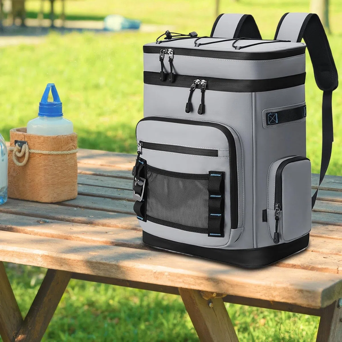 Zaini Termici Impermeabili 48 Lattine Zaino da Spiaggia Termico | Borsa Termica per Pranzo Bevande Spiaggia Viaggio Campeggio Escursionismo Uomo Donna