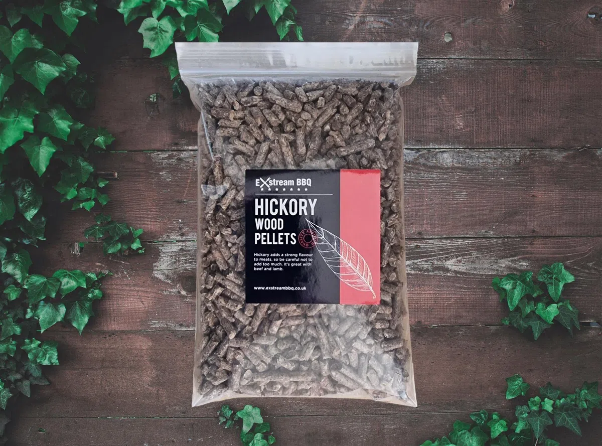 BBQ Hickory 1 litro (circa 610 g) pellet per l'uso con griglia Ninja Woodfire – sacchetti richiudibili