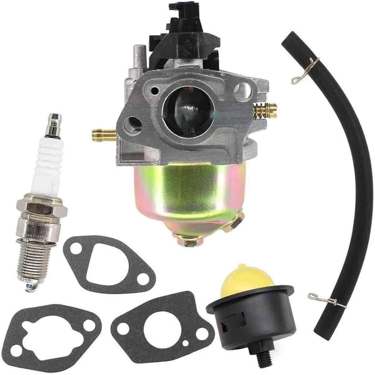 Carburatore per tosaerba Parti del motore Carburatore Kit carburatore Candela per candela Pompa Innesco Guarnizione